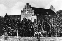 Barciany - Zamek w Barcianach okoo 1925 roku