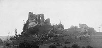 Bobolice - Zamek w Bobolicach na zdjciu z lat 20. XX wieku