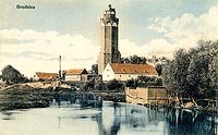 Brodnica - Zamek w Brodnicy na pocztwce sprzed 1913 roku