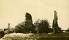 Drawno - Pozostaoci zamku na widokwce z pocztkw XX wieku