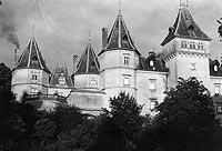 Gouchw - Zamek w Gouchowie na zdjciu z lat 1918-27