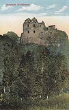 Proszwka - Ruiny zamku Gryf na pocztwce z okoo 1920 roku