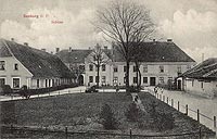 Jeziorany - Zamek w Jezioranach na zdjciu z lat 1915-24