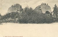 Lanckorona - Zamek na pocztwce z 1902 roku