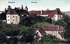 Niemcza - Zamek w Niemczy na widokwce z 1933 roku