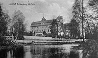 Niemodlin - Zamek na pocztwce z 1915 roku