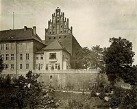 Olsztyn - Zamek w Olsztynie na zdjciu z lat 1880-1920