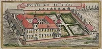 ka Prudnicka - Zamek w ce Prudnickiej na rysunku Friedricha Bernarda Wernera z lat 1750-1800