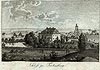 Twardogra - Zamek w Twardogrze na litografii z 1834 roku, Friedrich Gottlob Endler