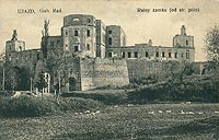 Ujazd - Zamek Krzytopr na pocztwce z 1909 roku