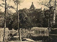Zocieniec - Zamek w Zociecu na zdjciu z lat 30. XX wieku