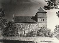 Zamek w Bezławkach - Budynek zamkowy w Bezławkach na zdjęciu z lat 1925-1939