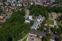 Zamek w Białej - Zdjęcie z lotu ptaka, fot. ZeroJeden, VI 2019
