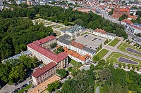 Zamek w Białymstoku - Zdjęcie z lotu ptaka, fot. ZeroJeden, VI 2019
