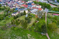 Zamek w Bieruniu - Zdjęcie z lotu ptaka, fot. ZeroJeden, V 2020