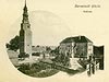 Zamek w Bierutowie - Zamek w Bierutowie na widokówce z 1908 roku