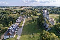 Zamek w Bobolicach - Widok zamku z lotu ptaka, fot. ZeroJeden VIII 2018