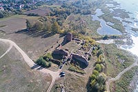Zamek w Bobrownikach - Zdjęcie lotnicze, fot. ZeroJeden, X 2018