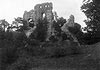 Zamek w Bochotnicy - Ruiny zamku na fotografii z 1918 roku