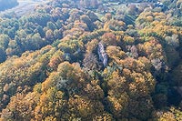 Zamek w Bochotnicy - Zdjęcie lotnicze, fot. ZeroJeden, X 2018