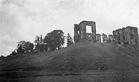 Bodzentyn - Zamek w Bodzentynie na zdjęciu z 1937 roku