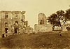 Zamek w Bodzentynie - Ruiny zamku na fotografii z 1897 roku
