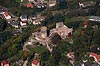 Zamek w Bolkowie - Widok z lotu ptaka od południowego-wschodu, fot. ZeroJeden, X 2013