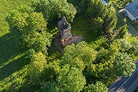 Zamek w Broku - Zdjęcie z lotu ptaka, fot. ZeroJeden, VI 2019
