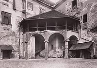 Zamek w Brzegu - Dziedziniec zamkowy na zdjęciu Witta w 1930 roku