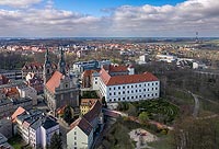 Zamek w Brzegu - Zdjcie lotnicze, fot. ZeroJeden, IV 2021