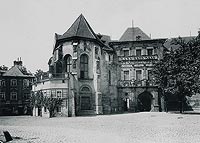 Zamek w Brzegu - Brzeg na widokówce z 1898 roku