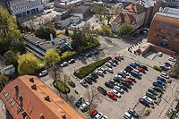 Zamek w Bydgoszczy - Zamek na zdjęciu lotniczym, fot. ZeroJeden, IV 2023