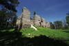 Zamek w Bydlinie - Widok ruin zamku od południa, fot. ZeroJeden, V 2005