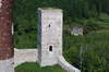 Zamek w Chęcinach - Wieża zamku dolnego, widok z wieży wschodniej, fot. ZeroJeden, V 2005