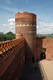 Zamek w Ciechanowie - Wieża zachodnia i ganek wzdłuż muru południowego, fot. ZeroJeden, VI 2005