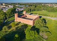 Zamek w Ciechanowie - Zdjęcie z lotu ptaka, fot. ZeroJeden, VI 2020