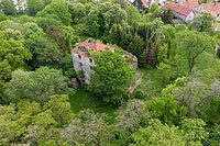 Zamek w Ciepłowodach - Zdjęcie z lotu ptaka, fot. ZeroJeden, V 2020