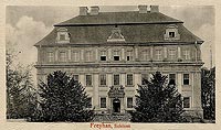 Zamek w Cieszkowie - Zamek w Cieszkowie na zdjęciu z 1919 roku