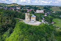 Zamek w Czchowie - zdjcie lotnicze, fot. ZeroJeden, VII 2020