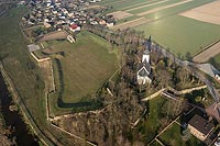 Zamek w Dankowie - Zdjcie lotnicza, fot. ZeroJeden, IV 2022