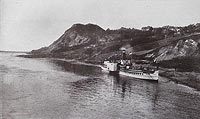 Zamek w Dobrzyniu - Zamek w Dobrzyniu na zdjęciu z lat 1920-25