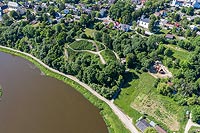 Zamek w Drohiczynie - Zdjcie z lotu ptaka, fot. ZeroJeden, VI 2019
