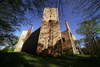 Zamek w Drzewicy - Południowo-wschodnia narożna wieża, fot. ZeroJeden, V 2005