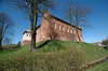 Zamek w Działdowie - Zachowane skrzydło zamkowe, widok od południa, fot. ZeroJeden, IV 2009