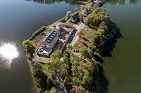 Zamek w Ełku - Zdjęcie lotnicze, fot. ZeroJeden, IX 2023