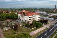 Zamek w Gogowie - Zdjcie lotnicze, fot. ZeroJeden, IV 2024