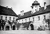 Zamek w Głogówku - Zamek w Głogówku na zdjęciu z lat 30. XX wieku