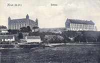 Zamek w Gniewie - Zamek w Gniewie na zdjęciu z 1914 roku