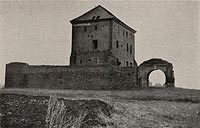 Gołańcz - Zamek w Gołańczy na zdjęciu z 1941 roku