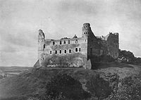Zamek w Golubiu-Dobrzyniu - Zamek w Golubiu na zdjęciu Jana Bułhaka z okresu międzywojennego